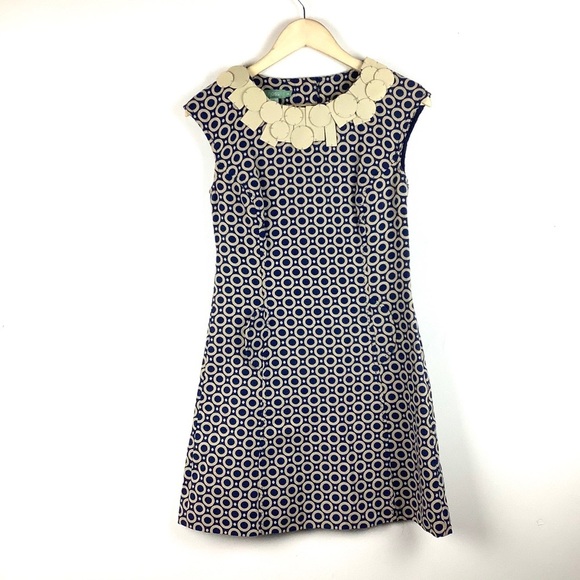 Hoss intropia - circle print a line dress - Picture 1 of 8